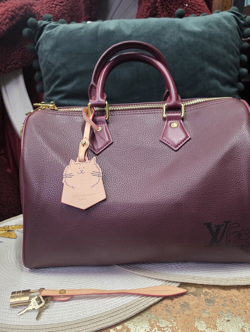 Speedy Soft 30  With Cat Bag Charm And Lock And Key. - Picture 6 of 16
